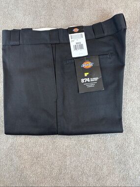 Dickies Men's Black 874 Original Fit Work Pant Size 38x32 NWT
